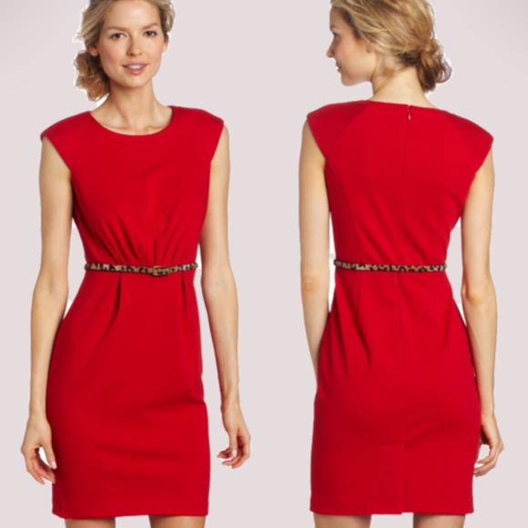 Calvin Klein Dresses & Skirts - Red Calvin Klein Formal Business Work Dress